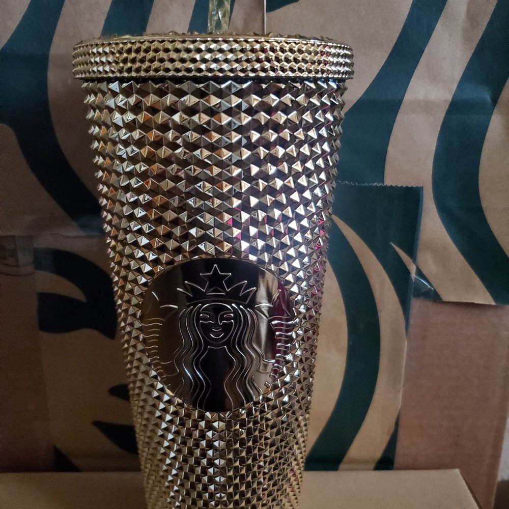 Starbucks Gold Studded Cup BRAND NEW 24 oz